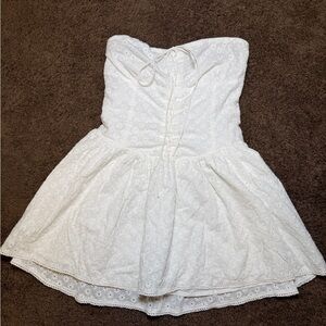 Forever 21 White Smocked Dress